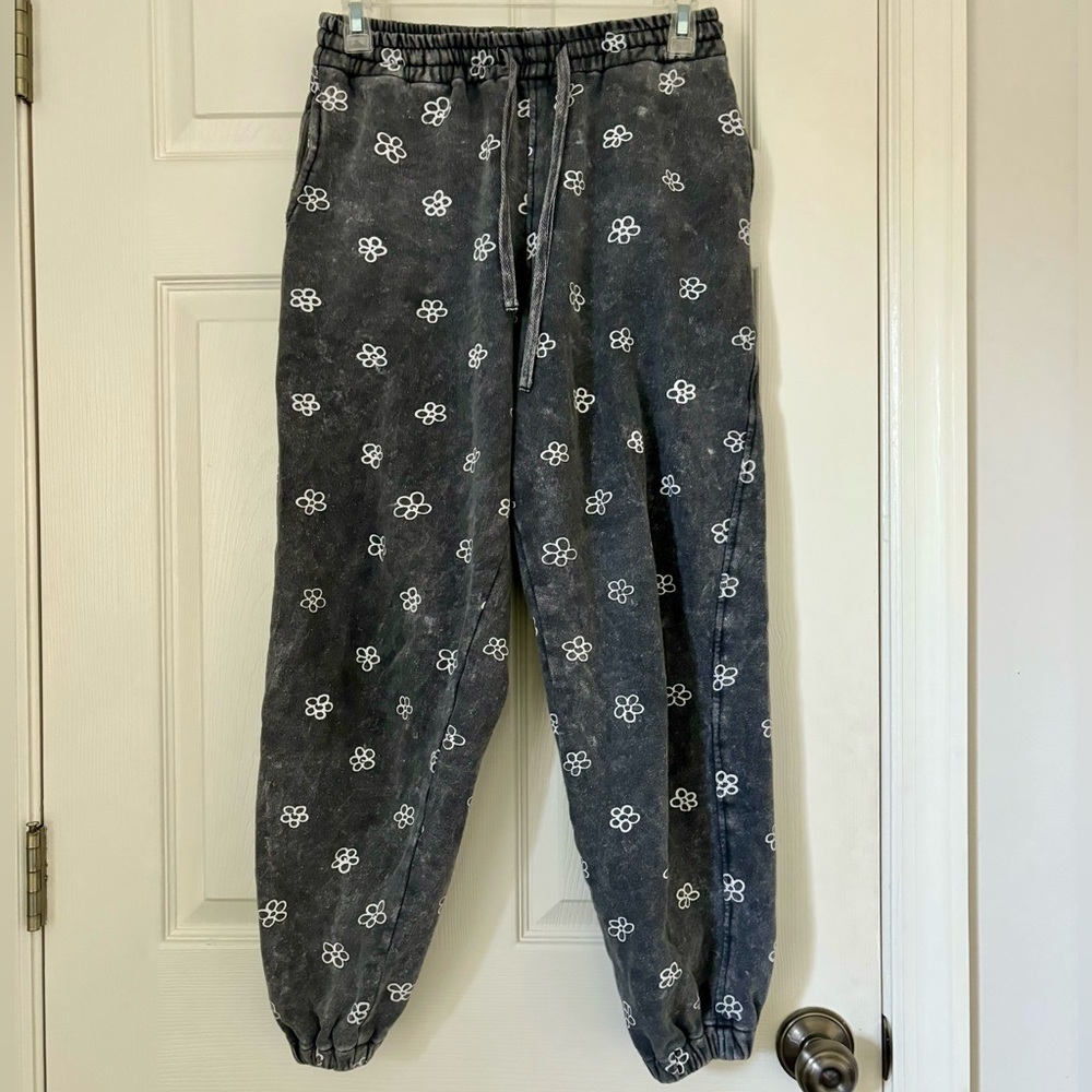 Motel Rocks Flower Print Sweatpants